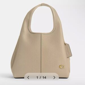 Lana Shoulder Bag 23 in Brass/Ivory